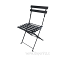 Outdoor Set Stretched Square Table and Slat Chairs